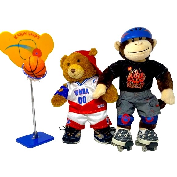 EUC BUILD-A-BEAR LOT-3 Stuffed Animals, Tons of Clothes, Shoes & Accessories! - Picture 8 of 12